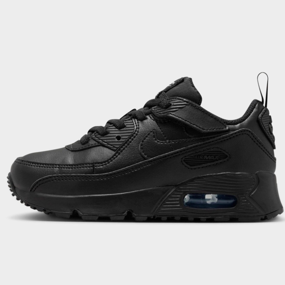 Nike Air Max 90 Slip On Kids Black Athletic Shoes